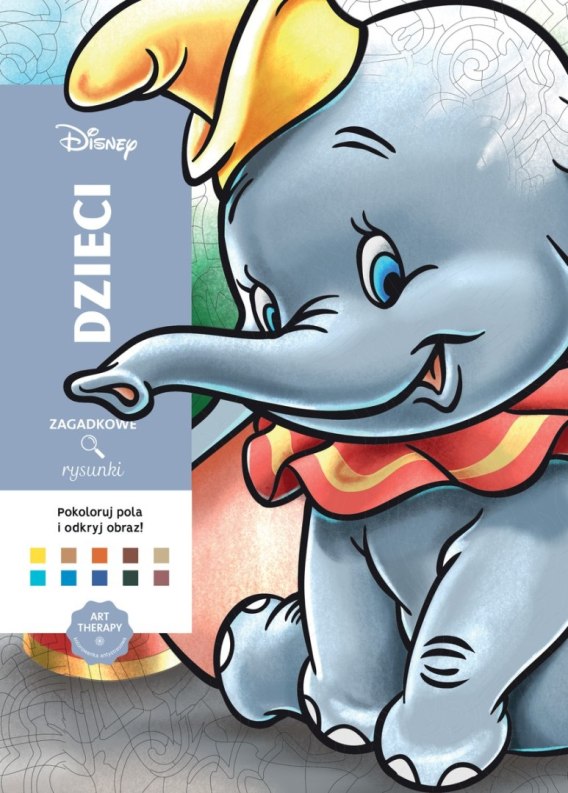 Dzieci. Disney. Zagadkowe rysunki. Kolorowanka antystresowa. Art ...